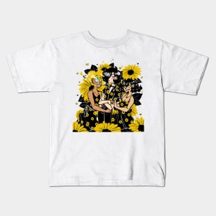 Sunflower Trio Kids T-Shirt